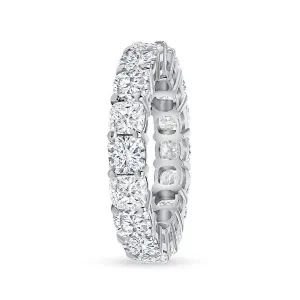 18K White Gold Diamond Cushion Cut Eternity Band