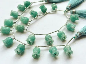 Amazonite flower carving Lily of the valley shape beads