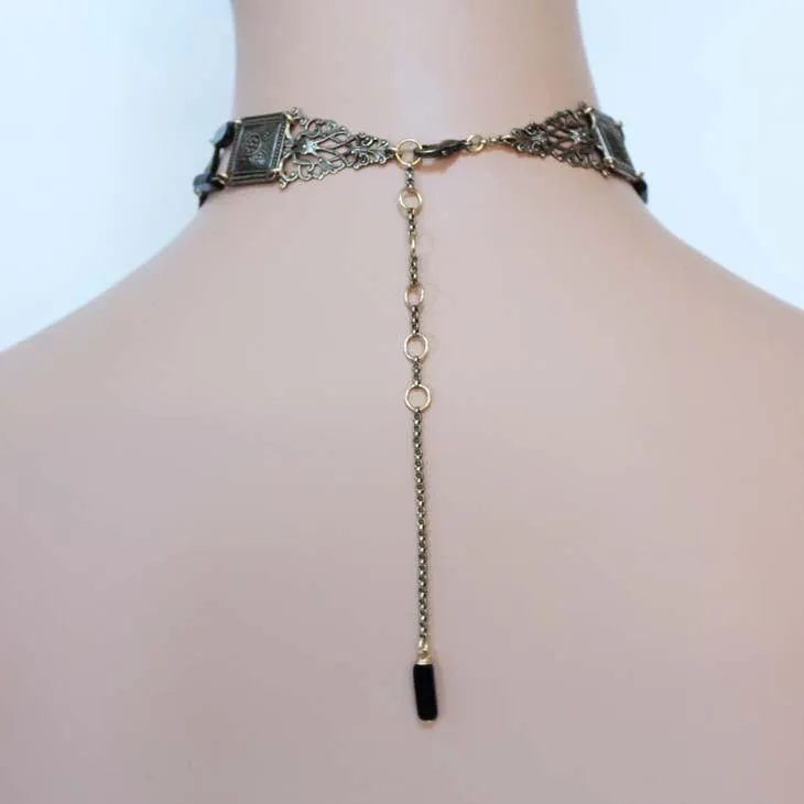 Black Onyx Victorian Necklace