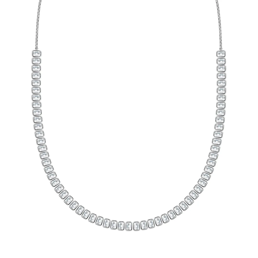Cassidy Emerald Line Necklace