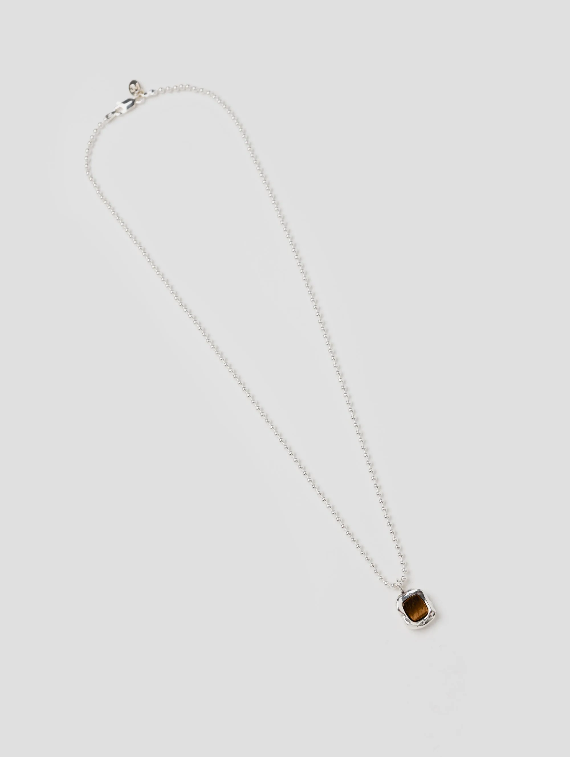 Charlie Necklace in Tiger's Eye and Sterling Silver