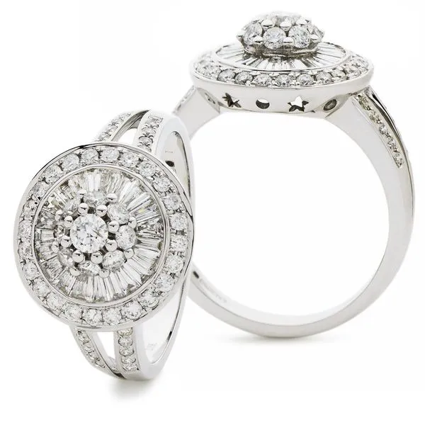 Classic Cocktail Cluster Ring 1.00ct