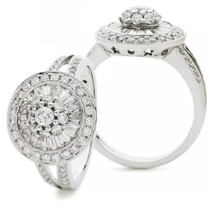 Classic Cocktail Cluster Ring 1.00ct