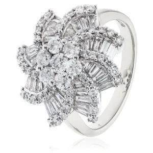 Classic Cocktail Cluster Ring 1.20ct - 2.00ct