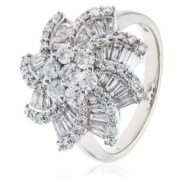 Classic Cocktail Cluster Ring 1.20ct - 2.00ct