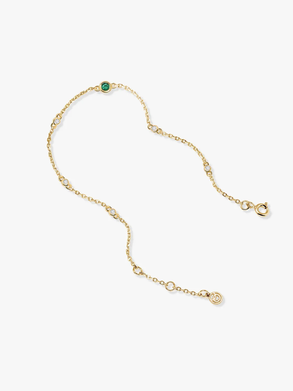 Emerald & Sapphire Station Bracelet