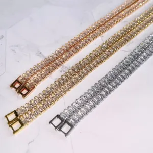 Emerald-cut 6mm Tennis