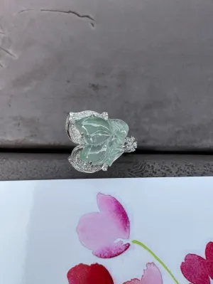 Glassy Jade Ring - Butterfly Fairy (NJR084)