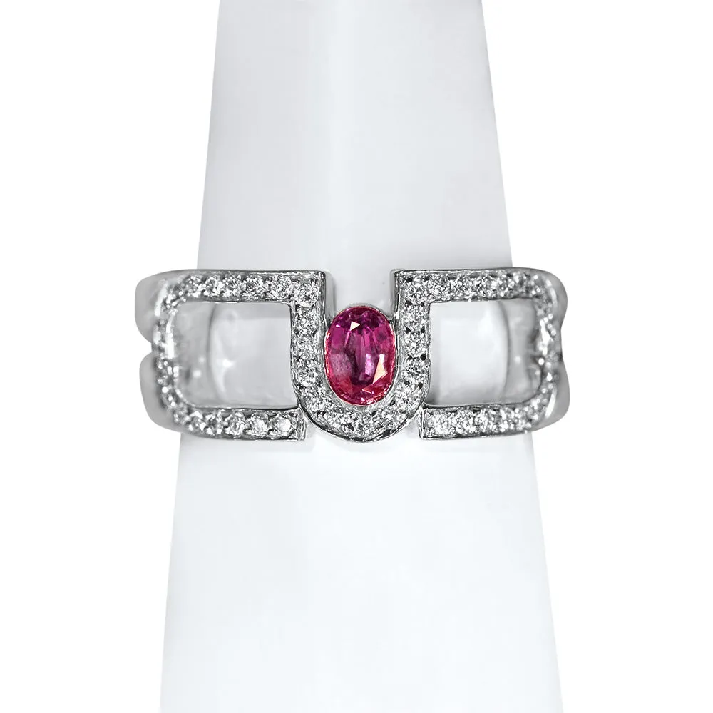 Lucky Charm - 14K White Gold Natural Alexandrite Ring