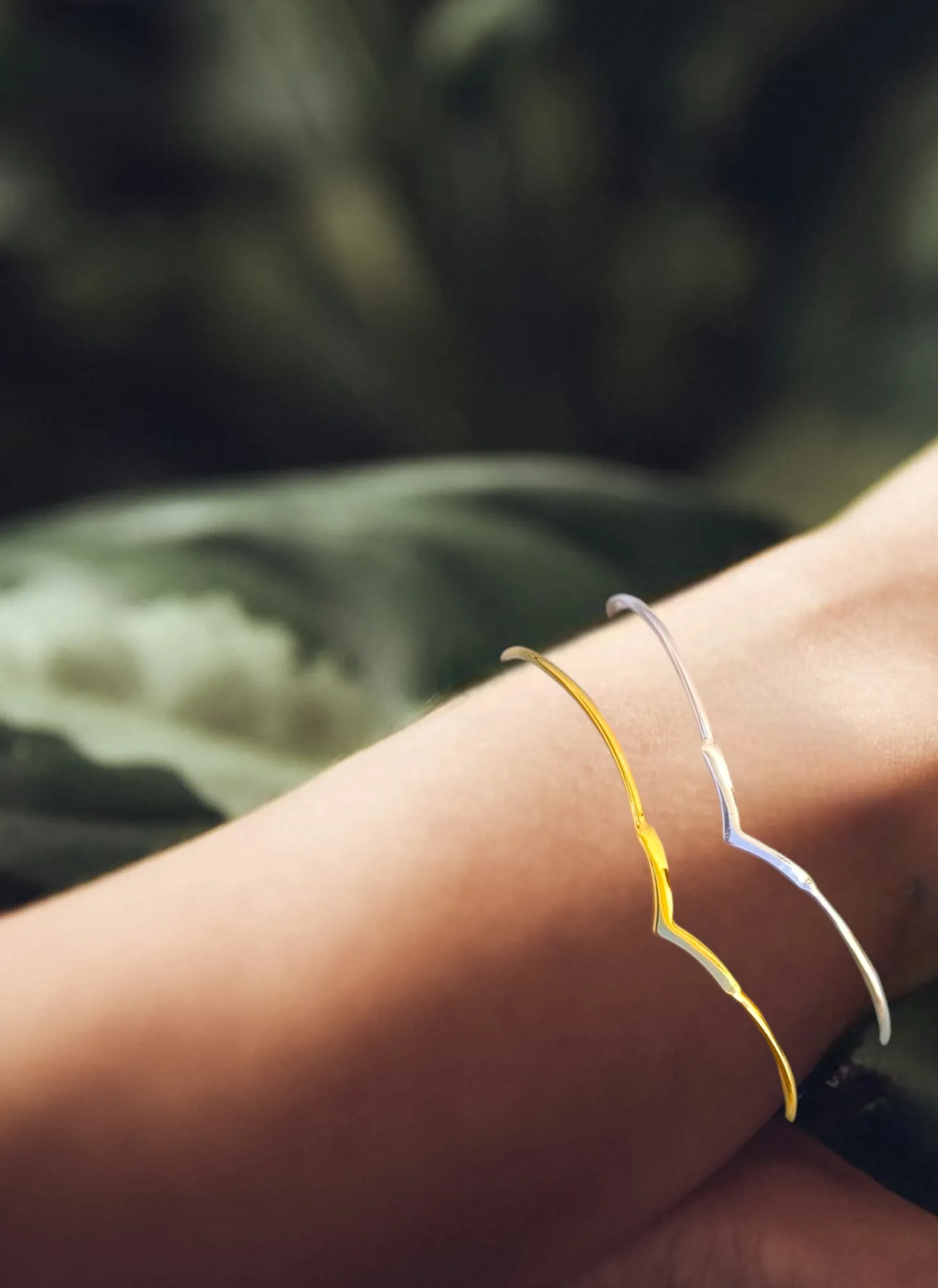 Minimal Silver Bracelet, V Shaped Thin Bangle Bracelet,"Warrior" Bracelet