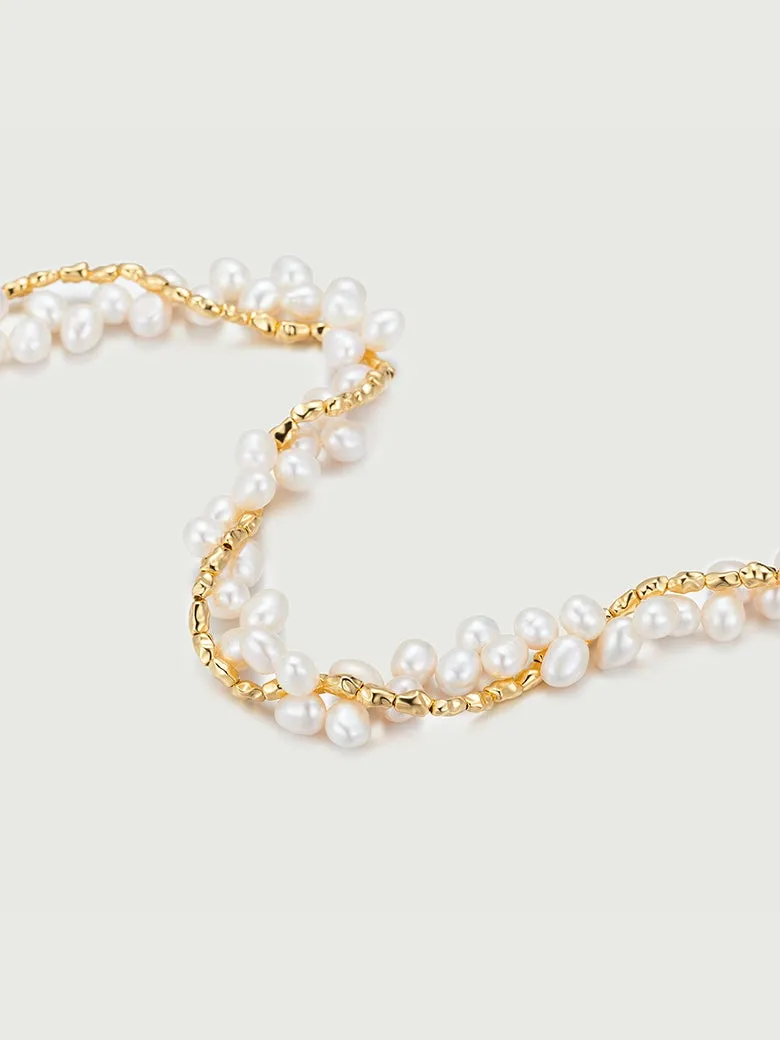 Pearl Ear of Wheat Harmony Necklace