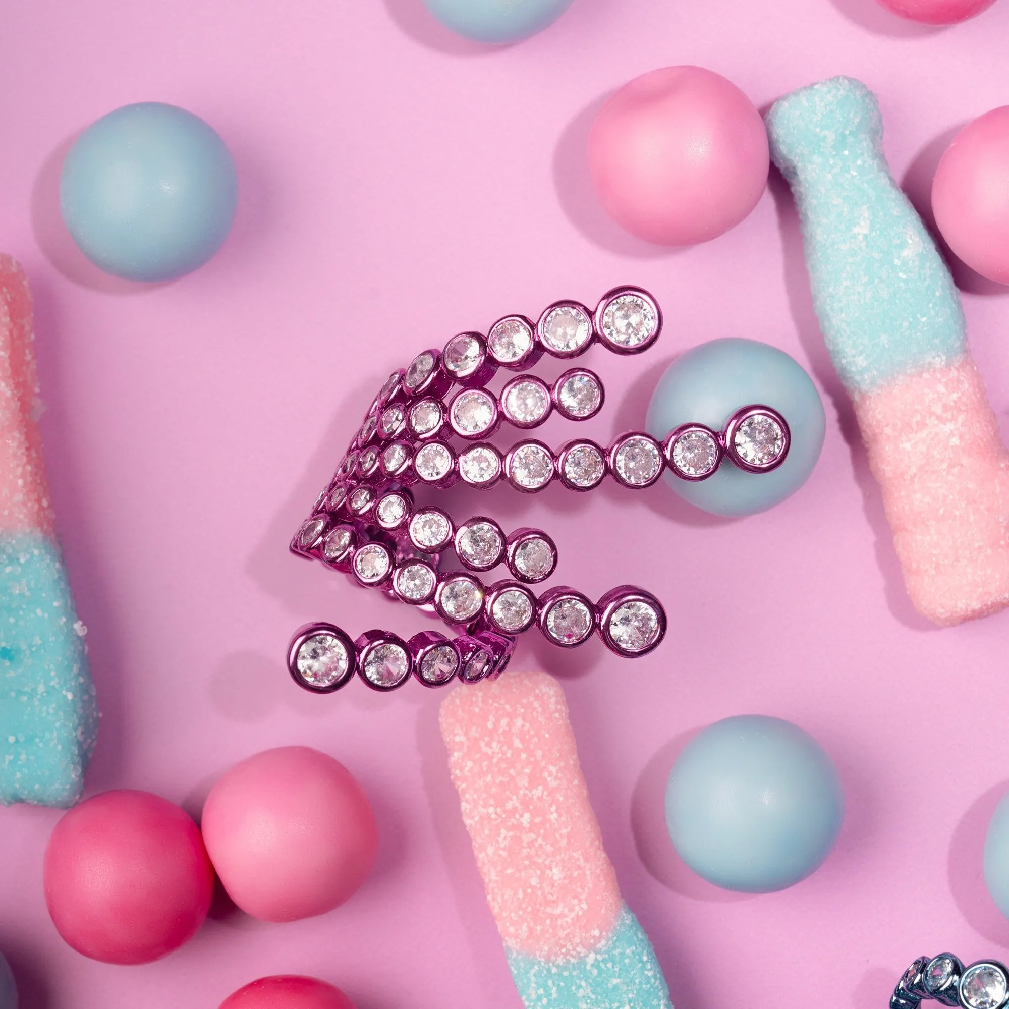 Rani Pink Wrap Cocktail Ring