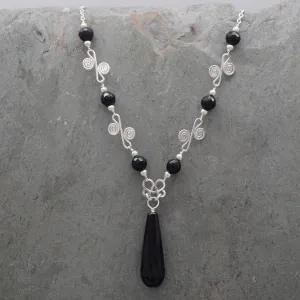 Sisa Onyx Drop Necklace