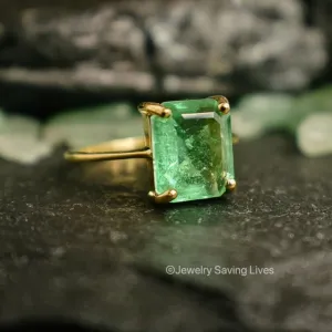 The Audrey- Raw Doublet Emerald