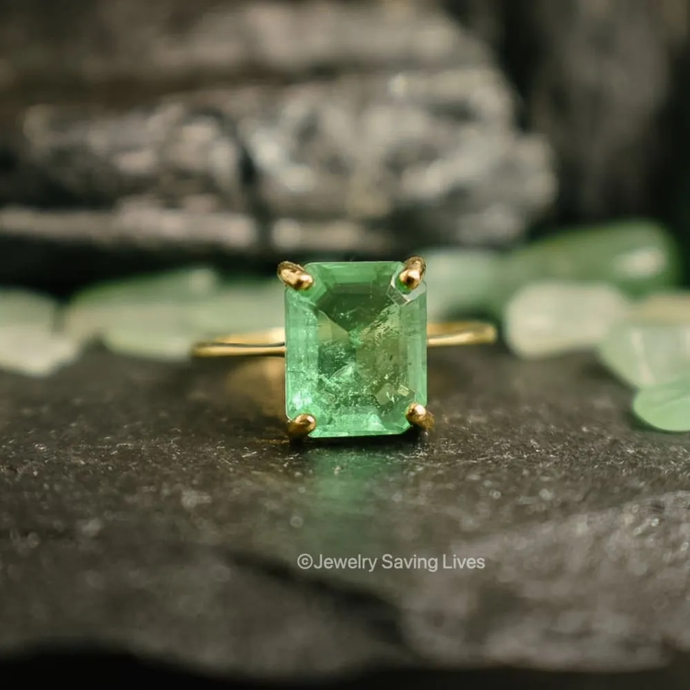 The Audrey- Raw Doublet Emerald