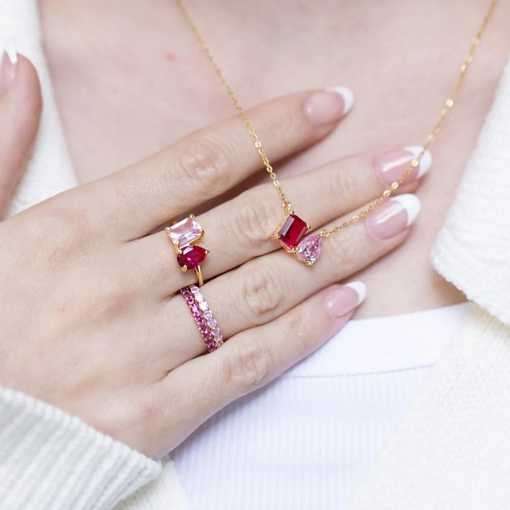 The Aurora - Custom Toi et Moi Ring