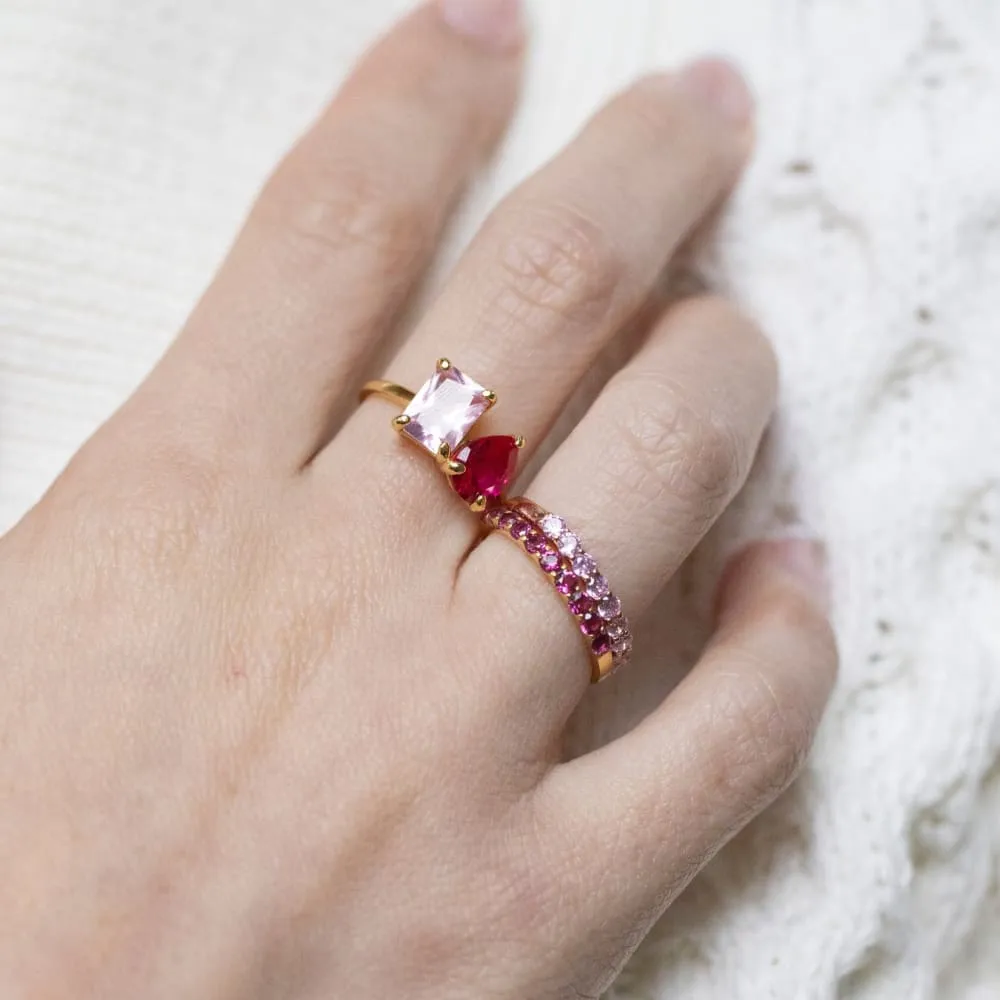 The Aurora - Custom Toi et Moi Ring