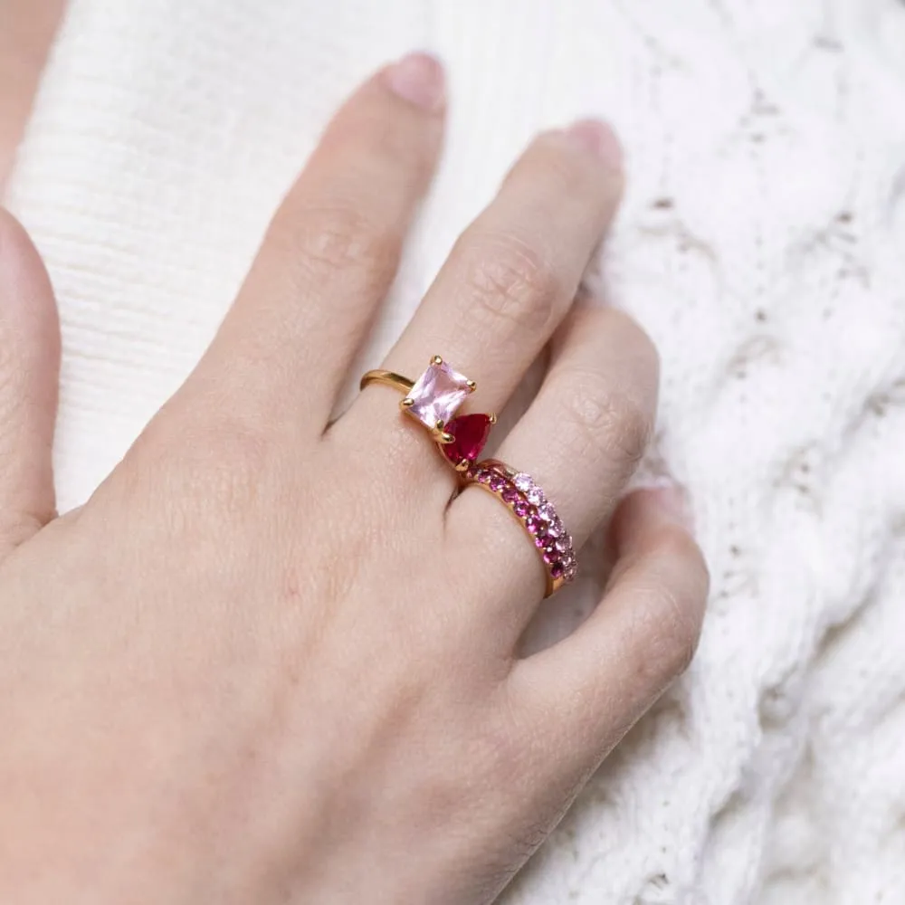 The Aurora - Custom Toi et Moi Ring