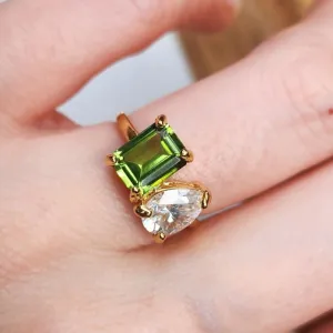 The Aurora - Custom Toi et Moi Ring