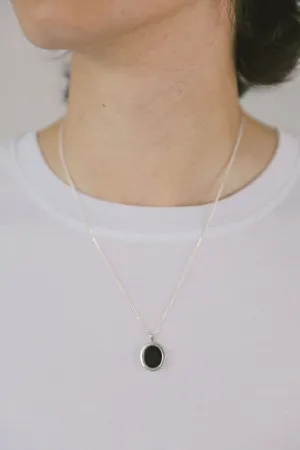 Tosh Necklace in Sterling Silver with Curb Chain